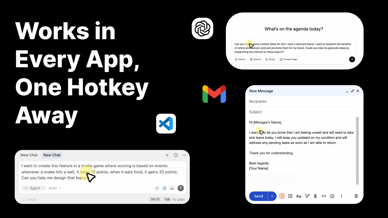 Hotkey across apps