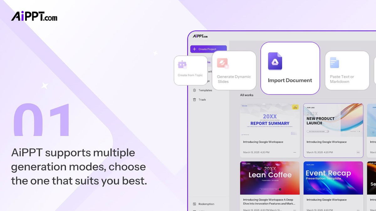 Multiple generation modes