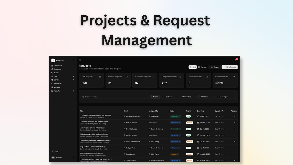 Stay on top of client requests