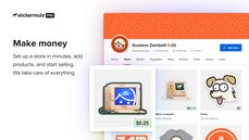 Stickermule Pro store dashboard thumbnail