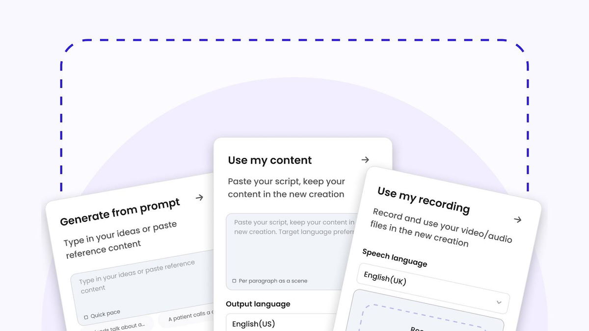Make videos from existing content