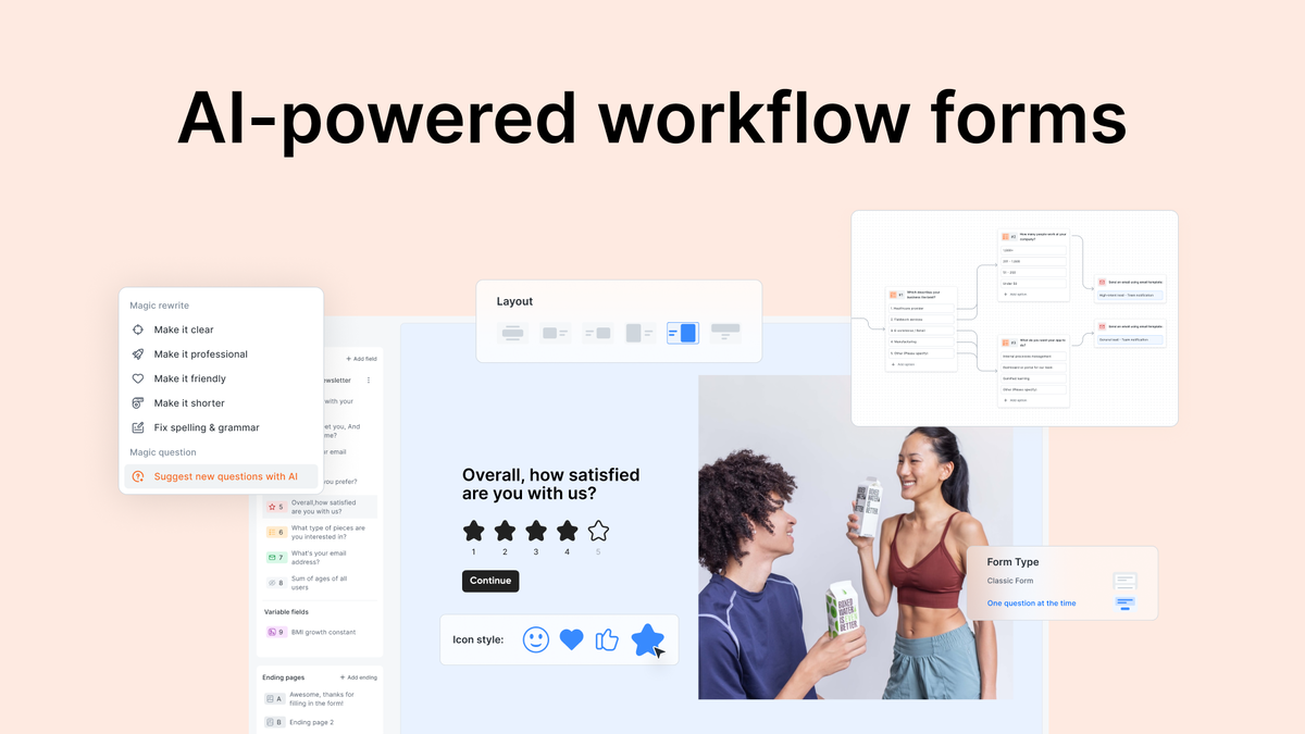AI-powered workflow forms