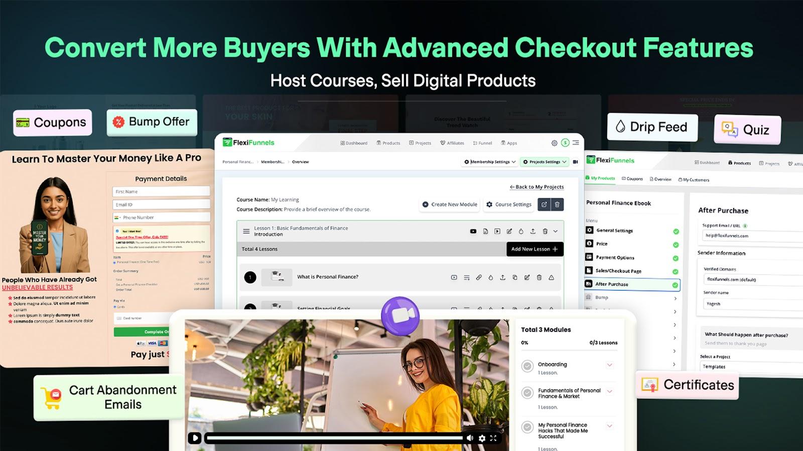 Checkout features