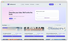 Book creation dashboard thumbnail