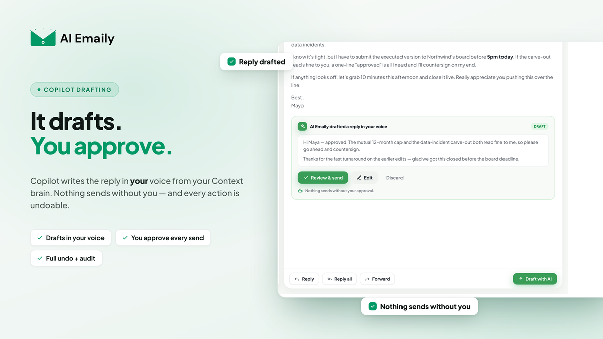 Smarter replies, in your voice