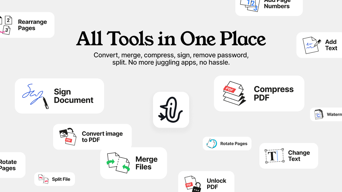 All your tools, in one place