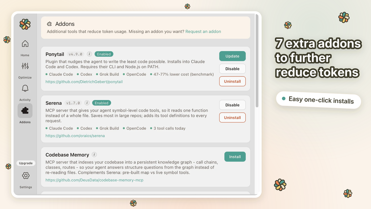 Add one-click tools that go after the rest