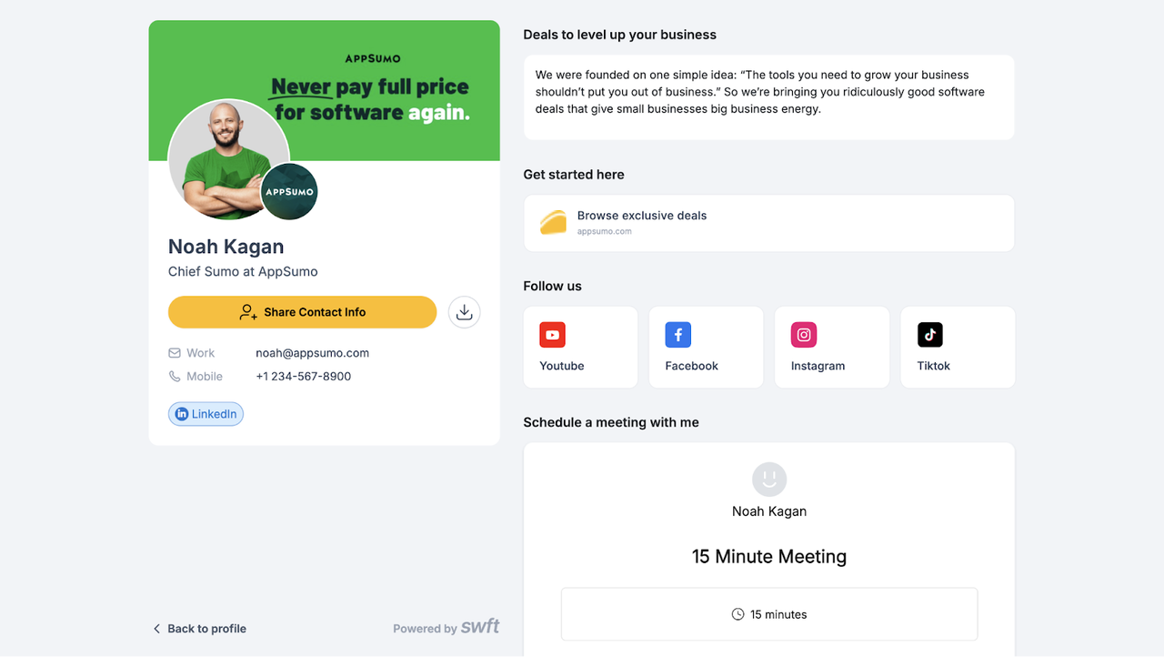 Build a better business card