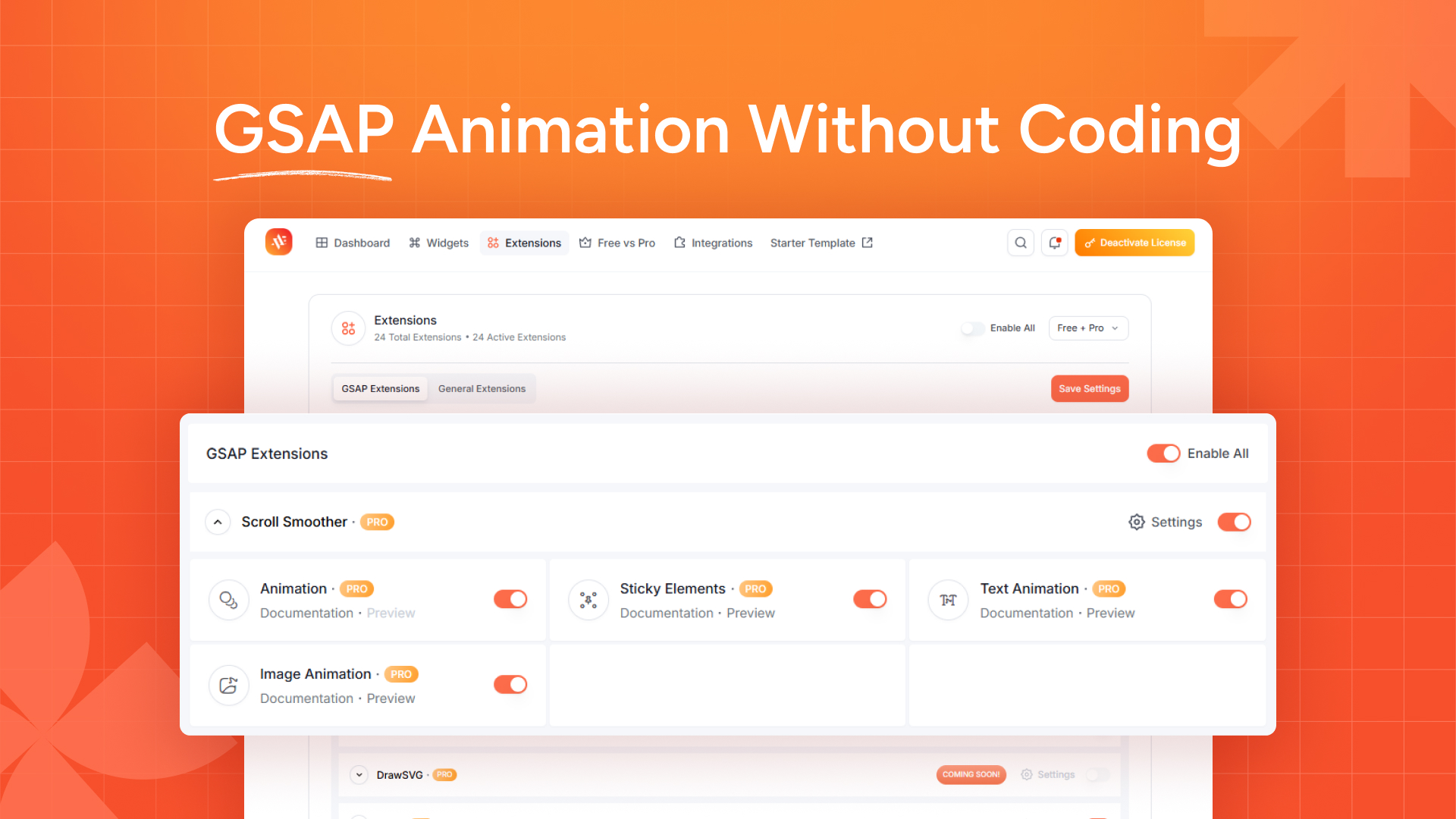 GSAP animation extensions