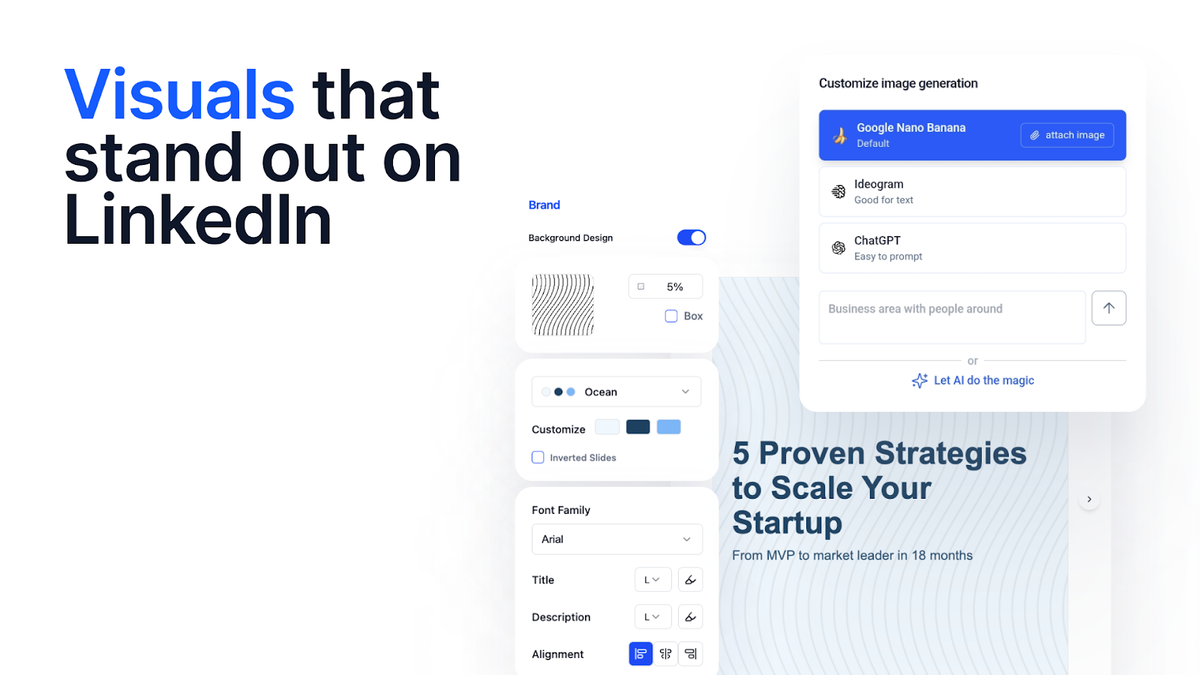 Design carousels that stand out