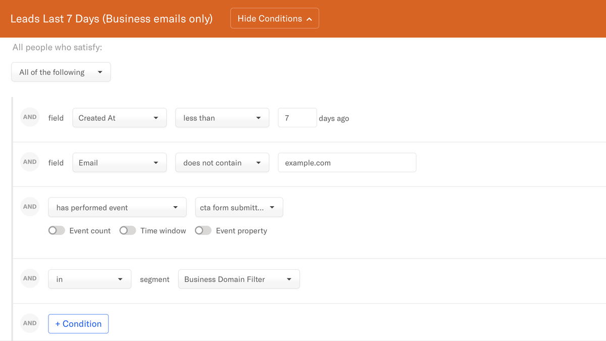 Segment your audience