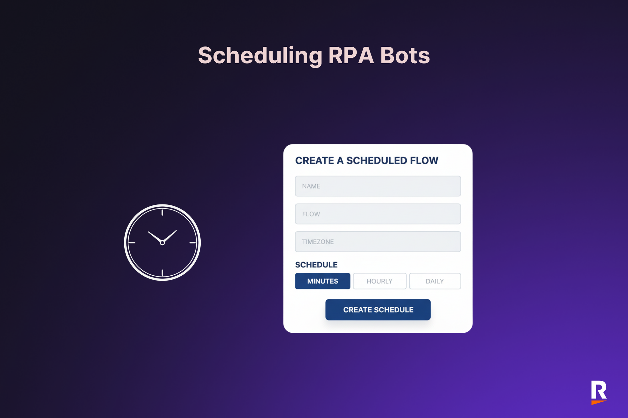 Scheduling RPA robots