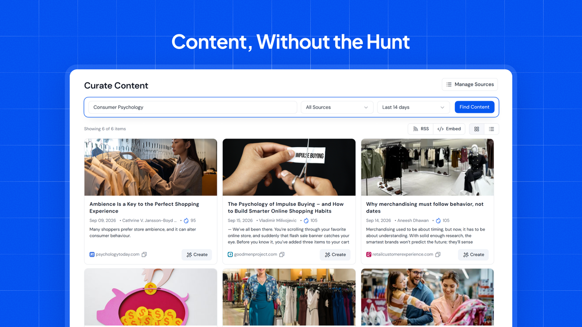 Content curation