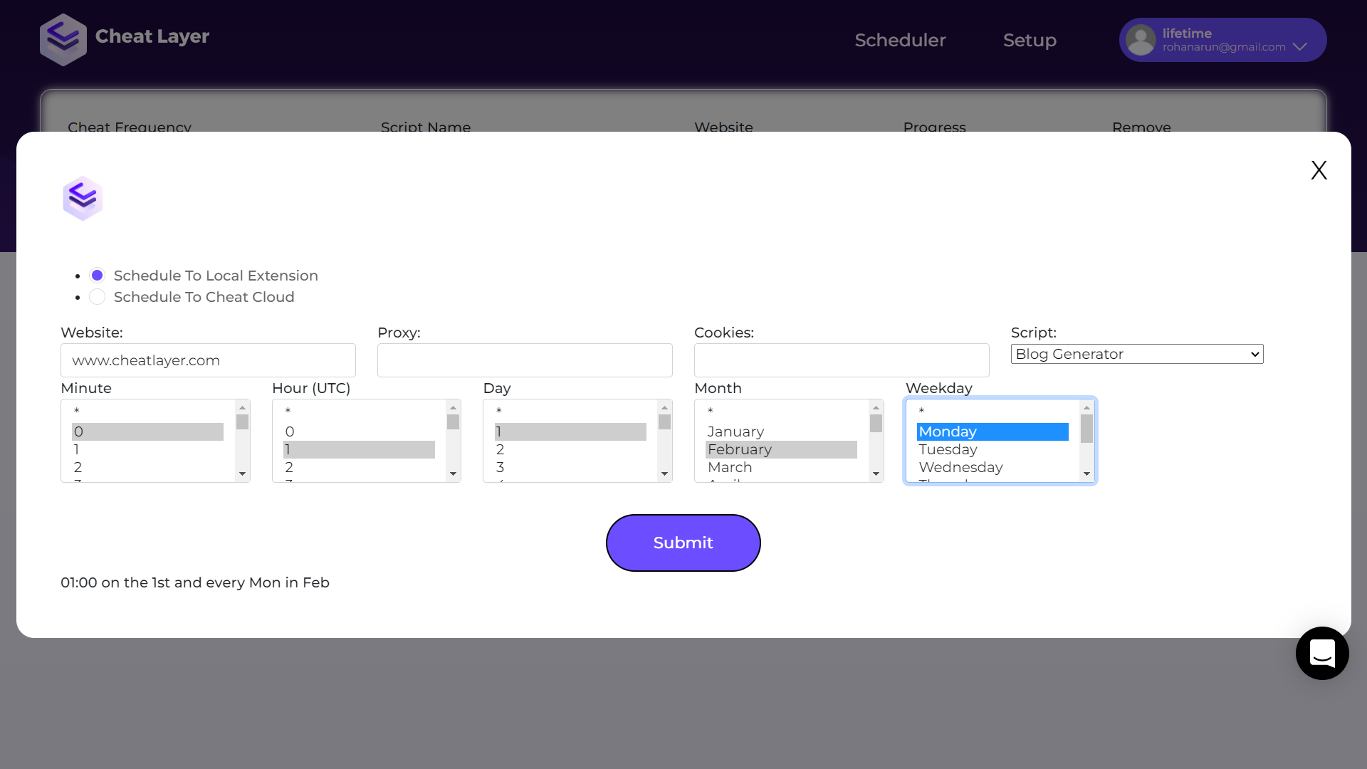 Schedule automations