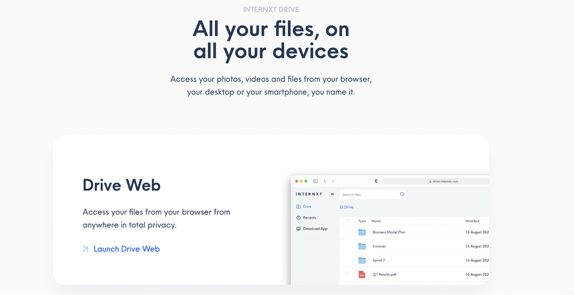 Desktop, mobile, and web app UI