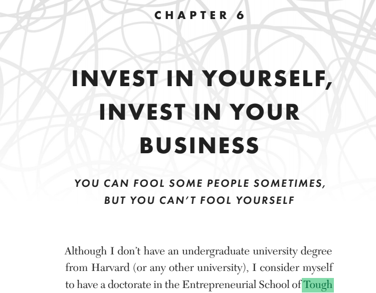 Ebook excerpt: Invest In Yourself, Invest In Your Business