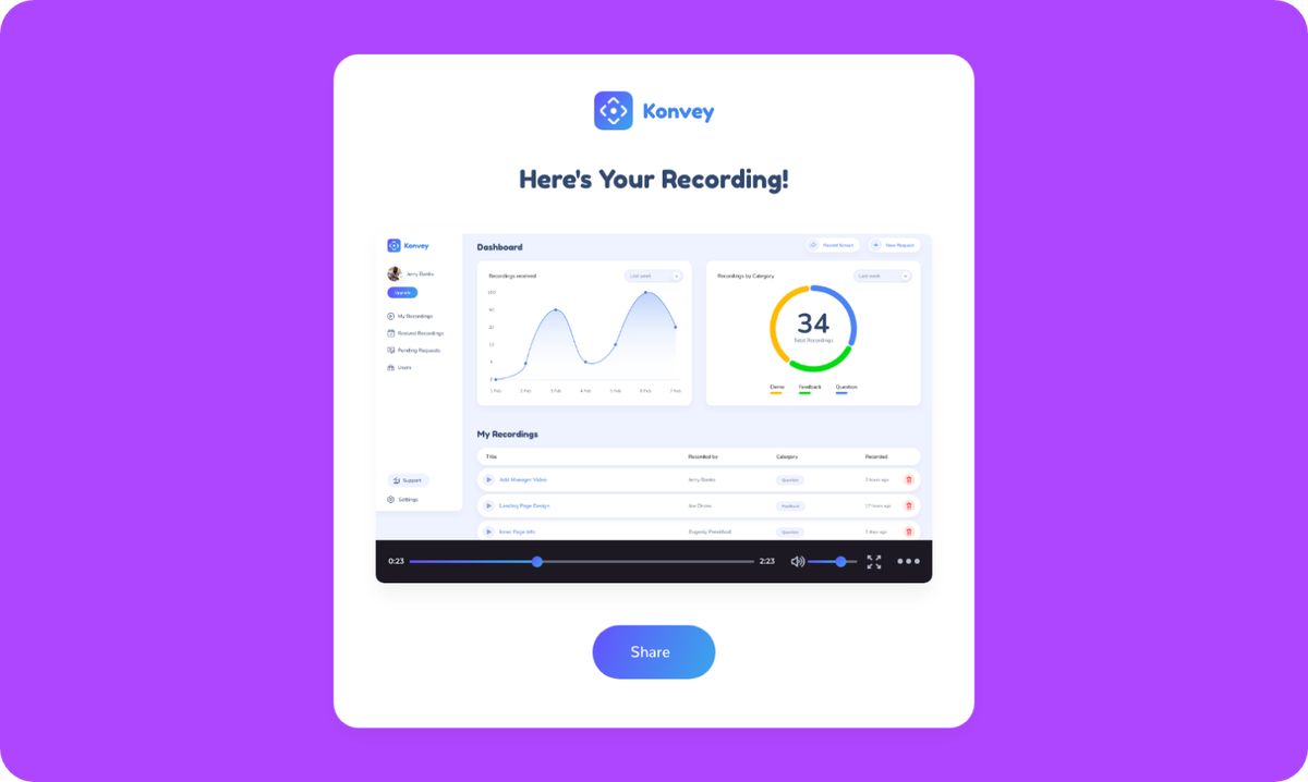 Preview and refine your recordings