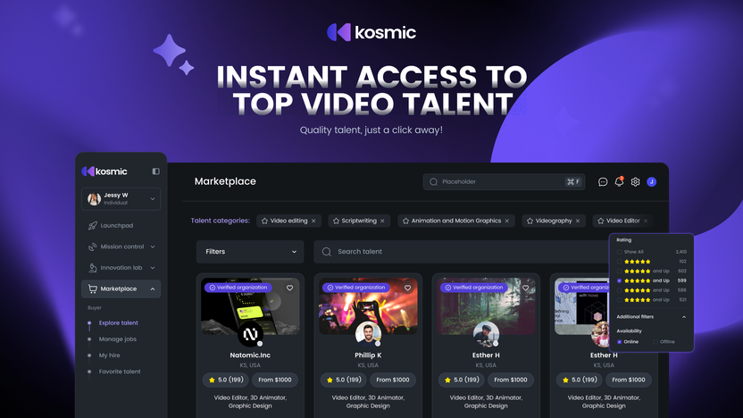 Kosmic Ai Lifetime Deal-Smooth Video Production From Day One