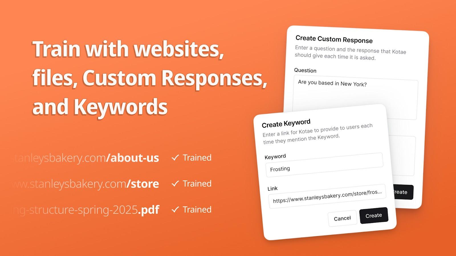 Training chatbot