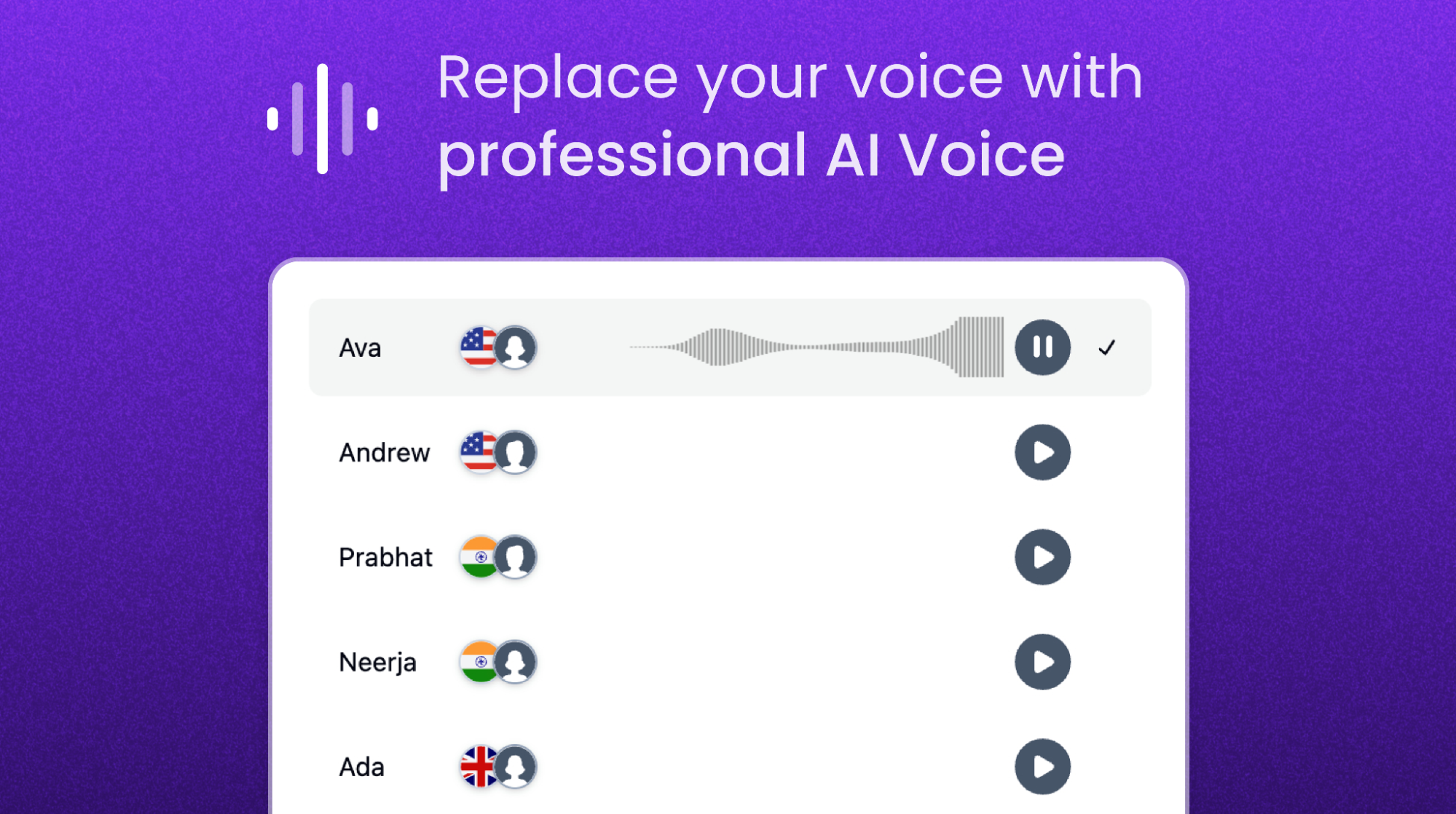 AI voiceover