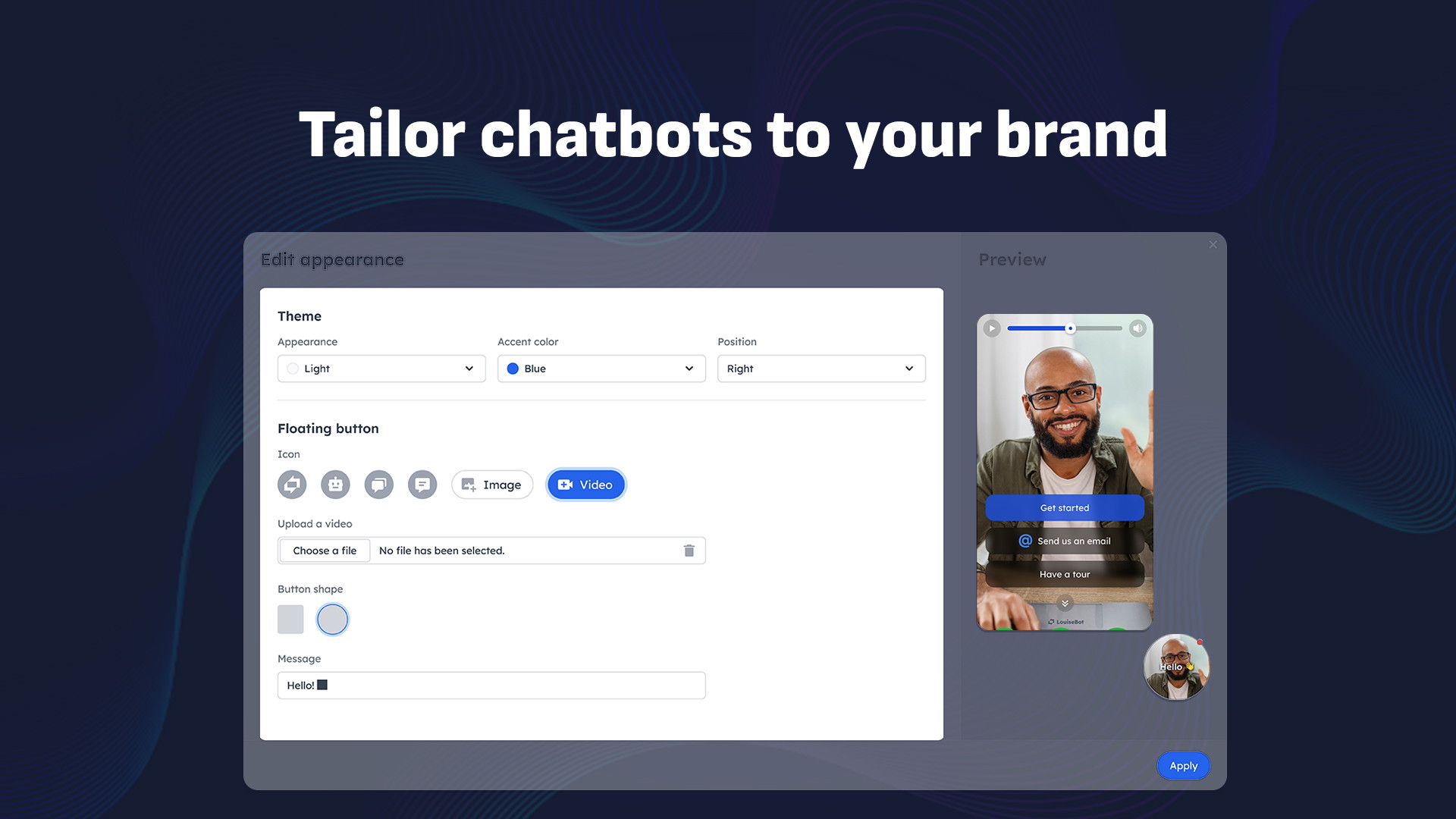 Customize chatbots