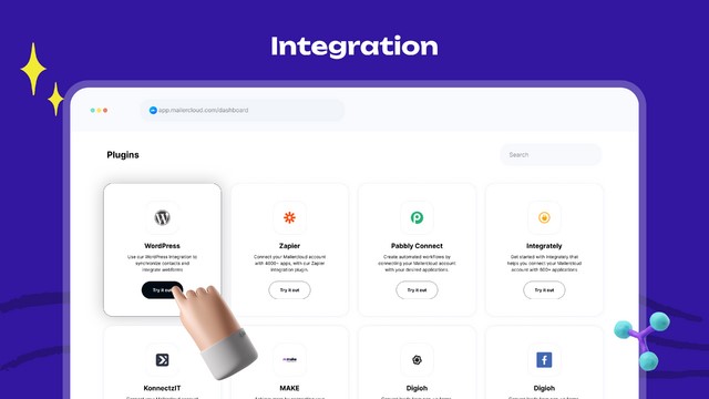 Email marketing integration options