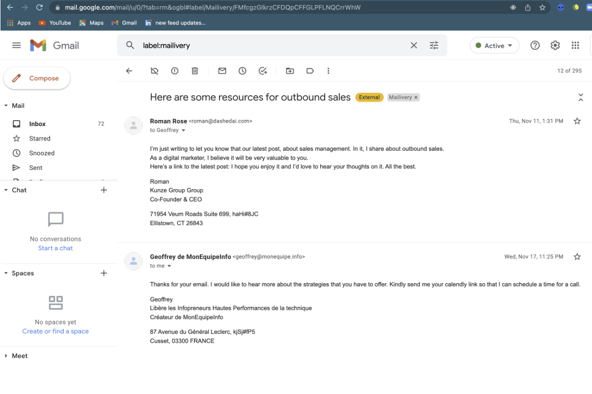 AI email