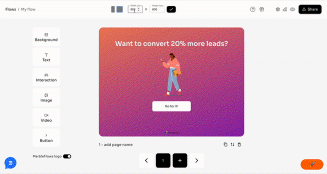 MarbleFlows - Build no-code interactive funnels | AppSumo