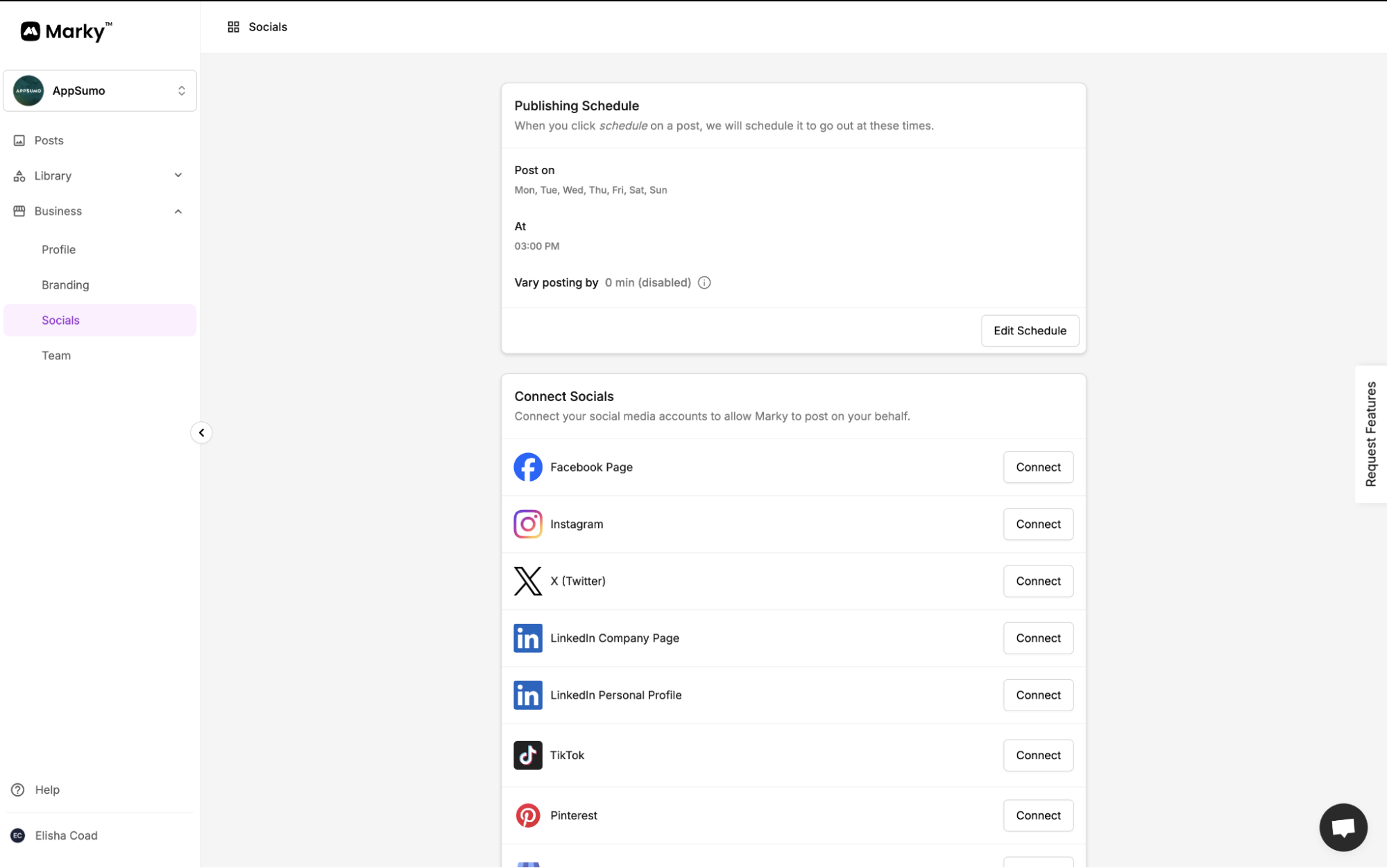 Automatic social media content scheduler