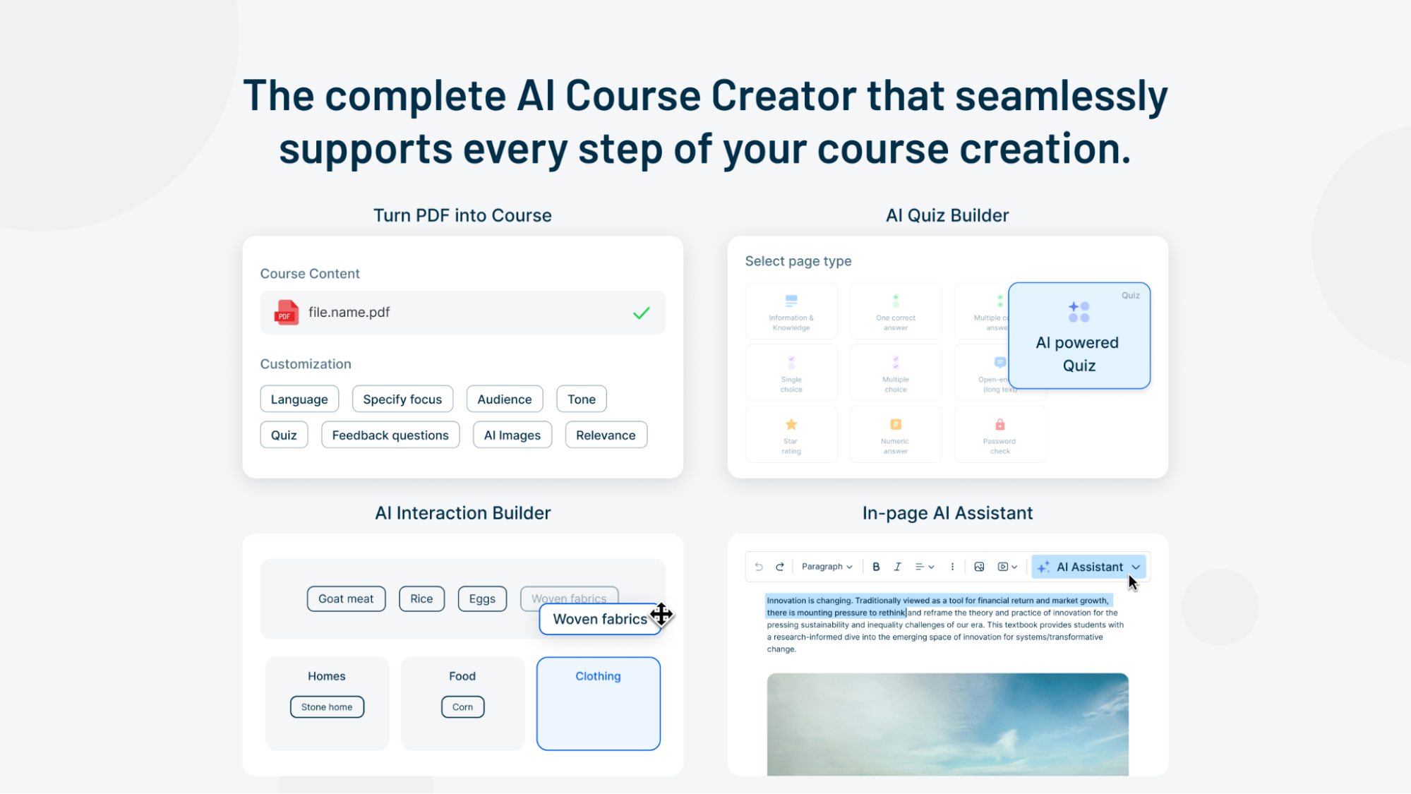 AI course builder