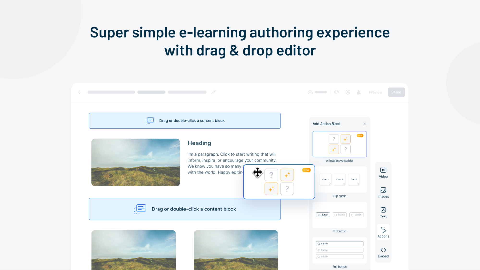 Drag-and-drop functionality