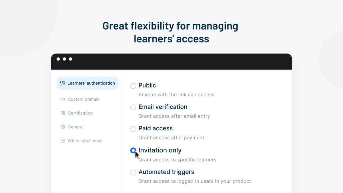Support all kinds of learning styles