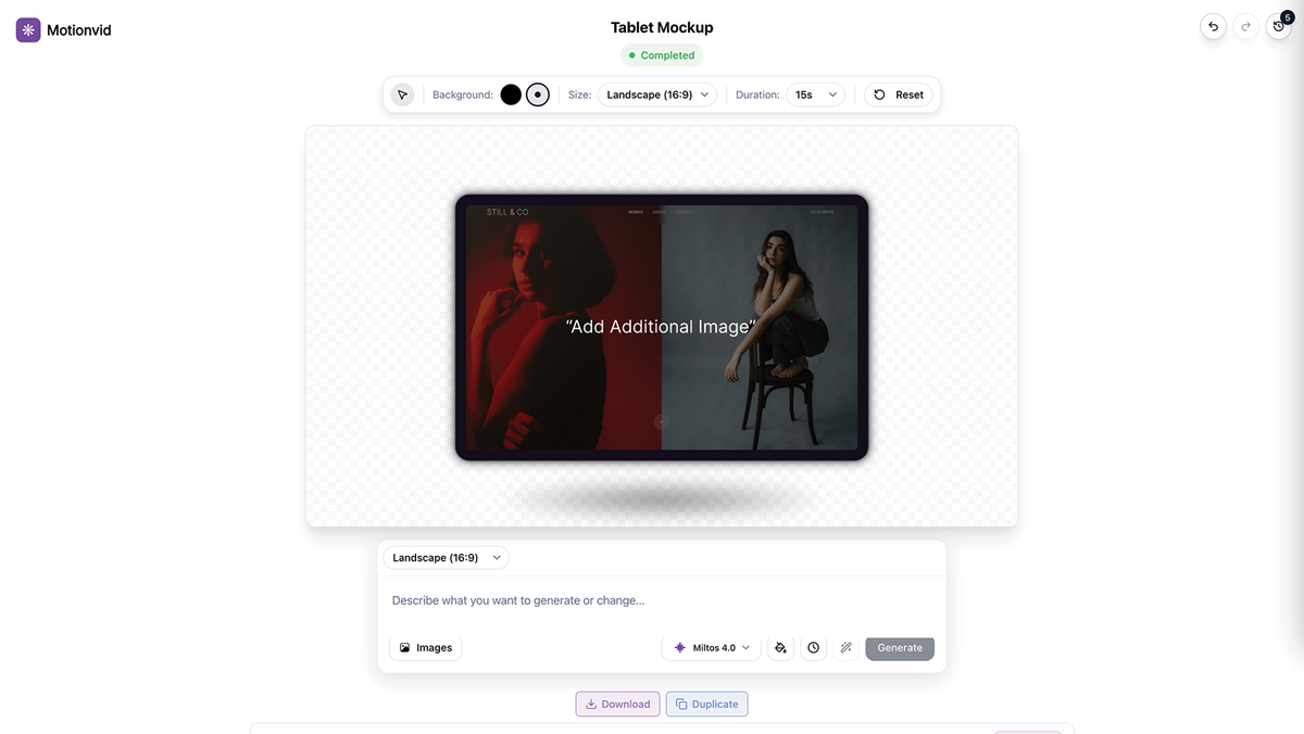 Tablet mockup templates