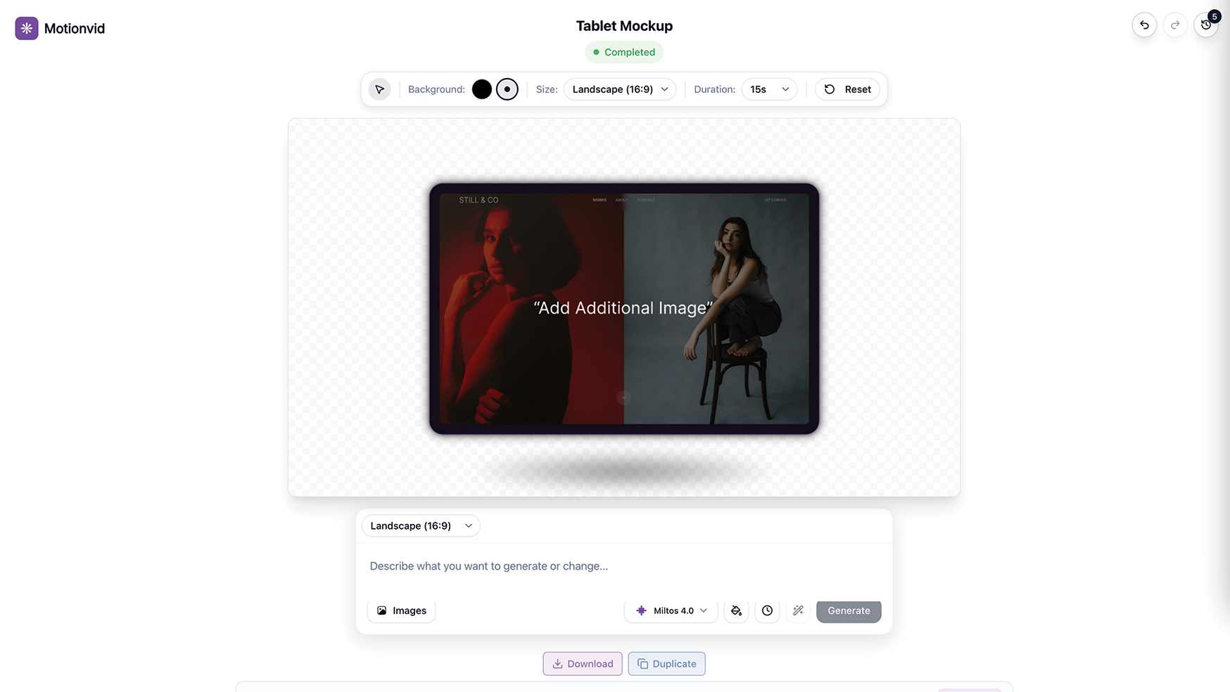 Tablet mockup templates