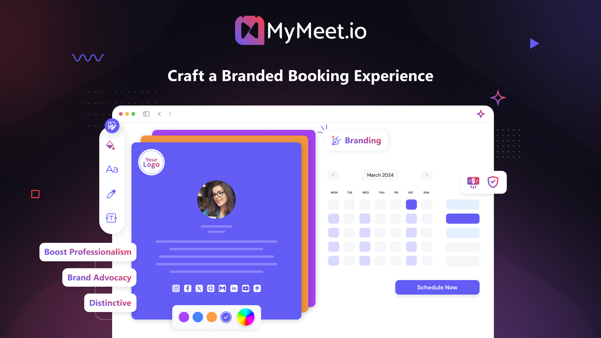 Branded booking page