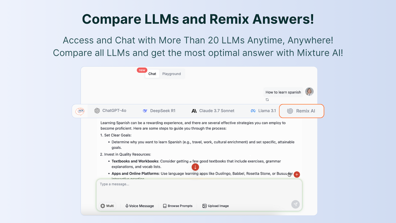 Compare outputs in real time