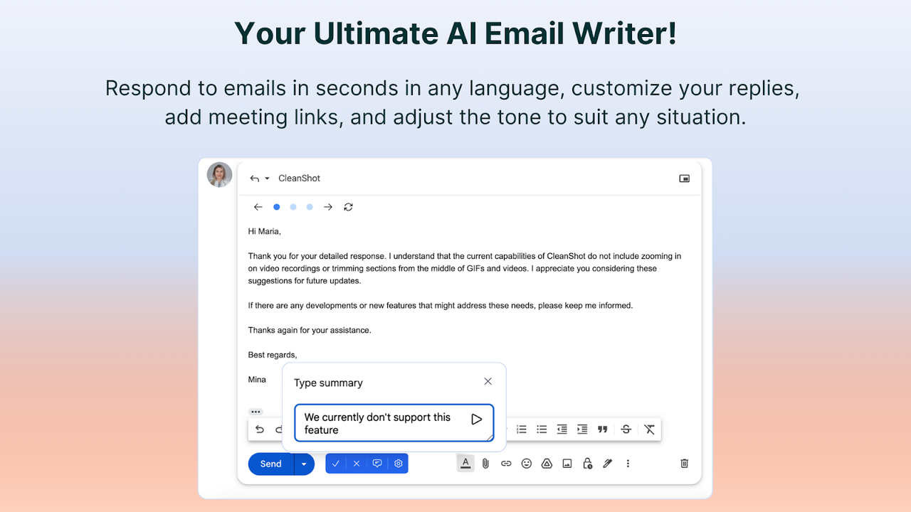 Manage your emails with AI