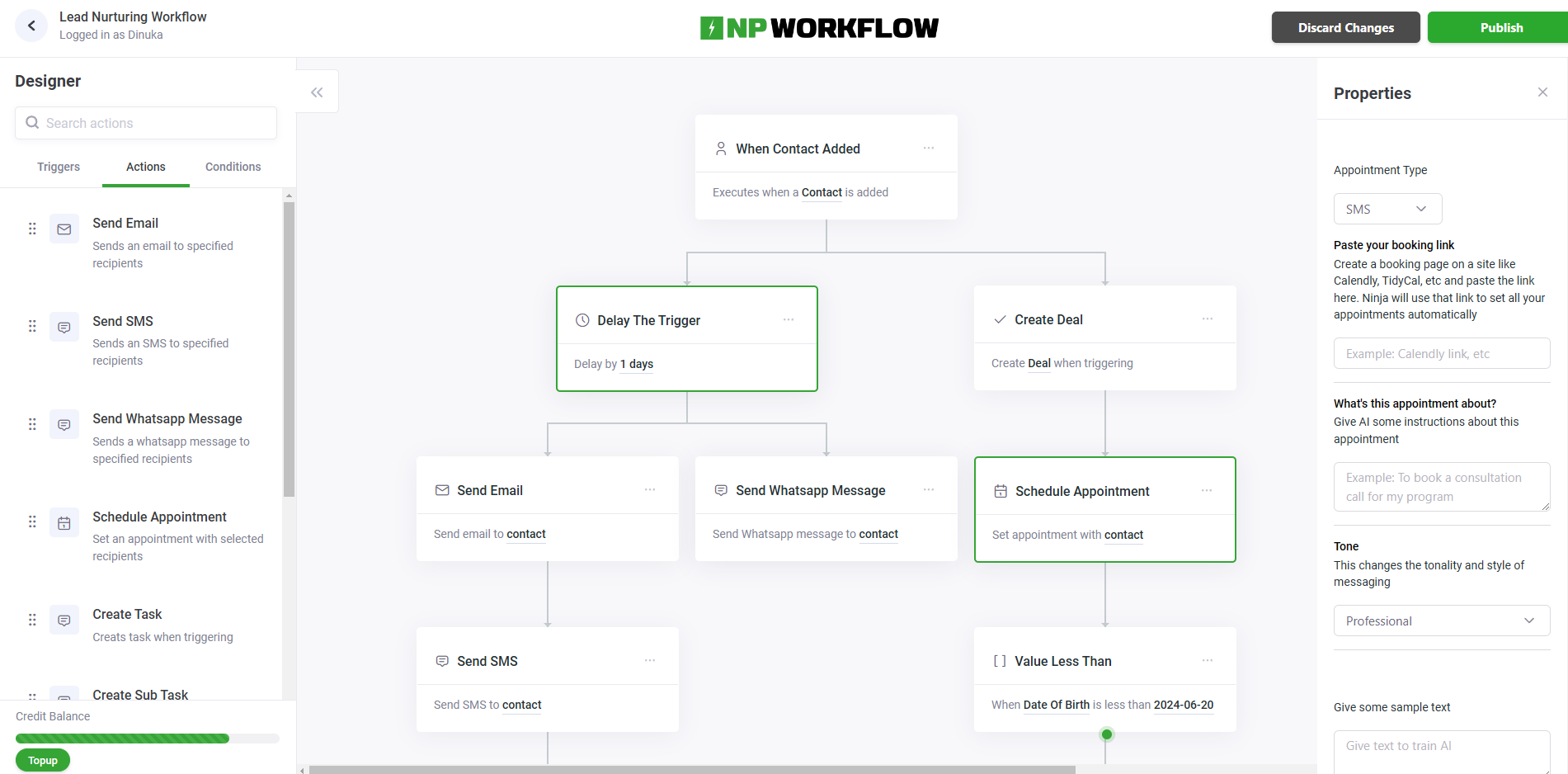 Automation workflows