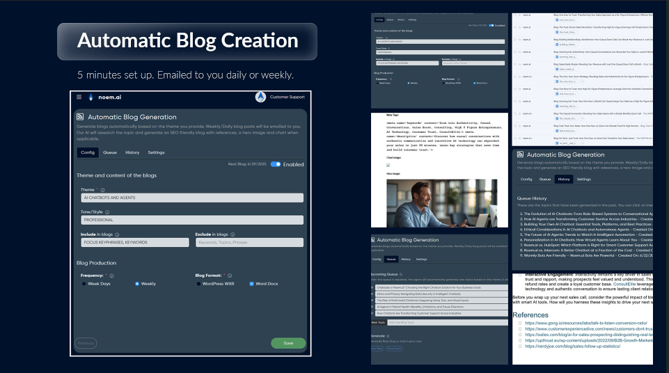 Automate content creation