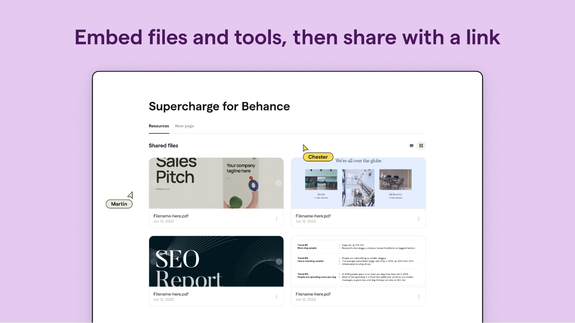 Direct embedding