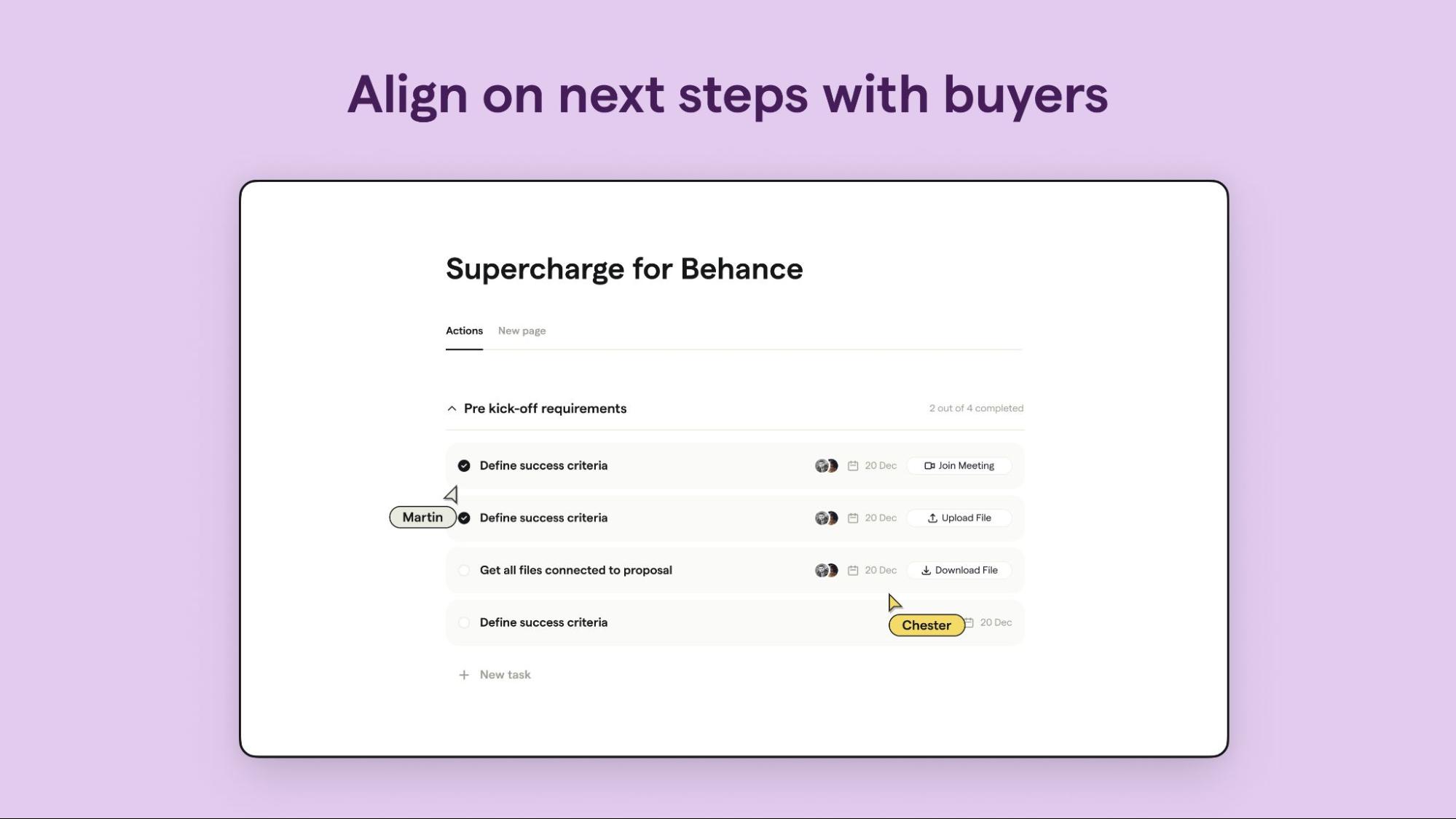 Buyer alignment