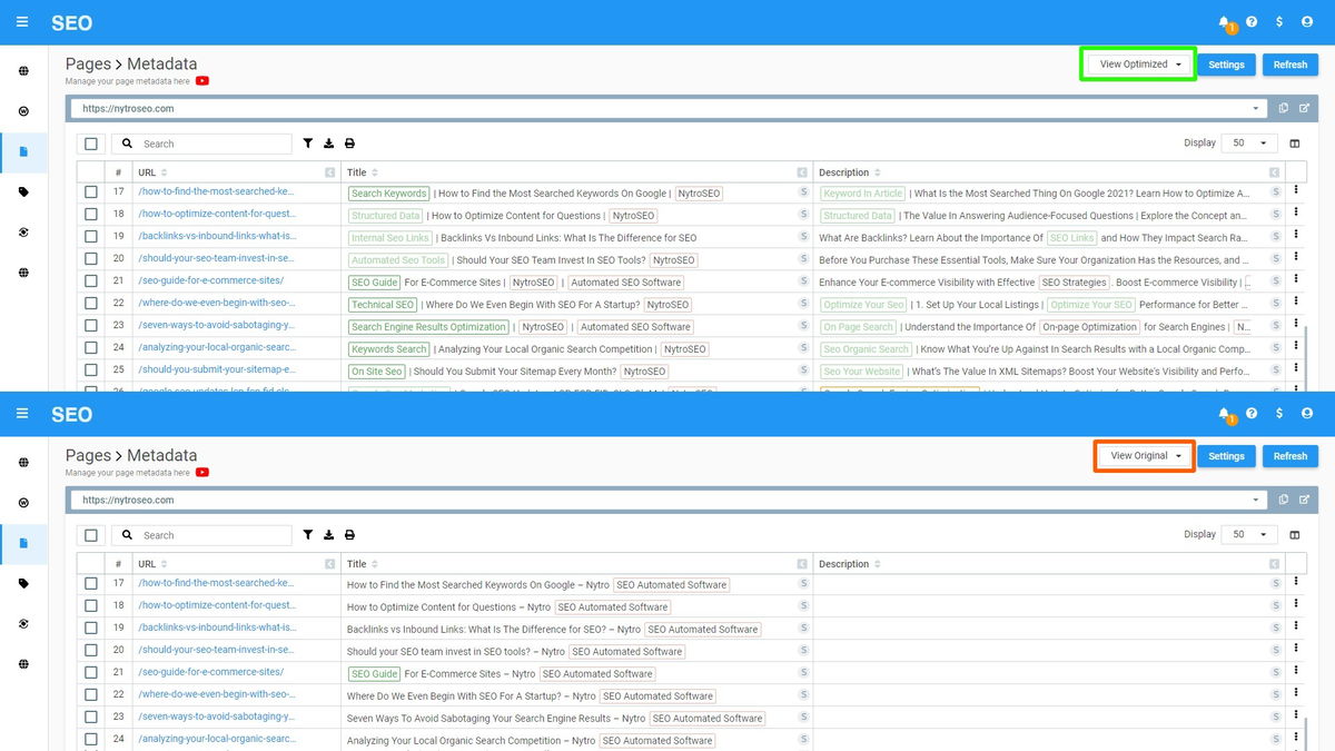 Auto-generate SEO meta tags