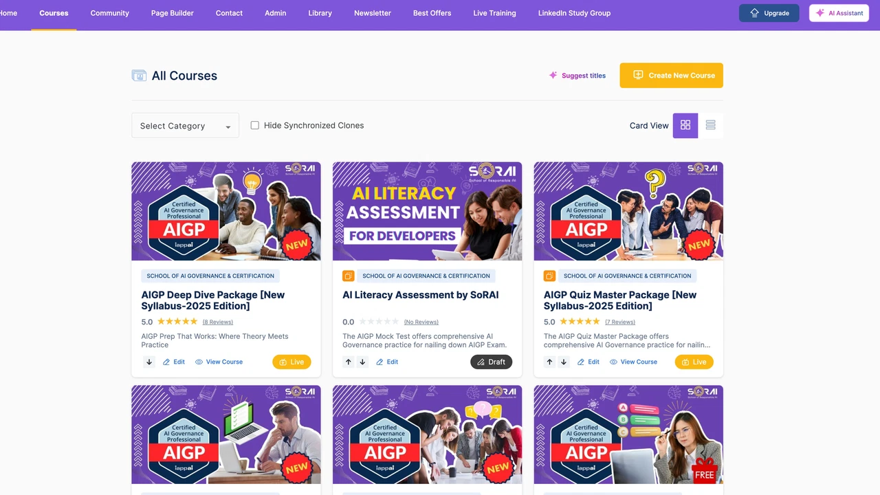 Online course creation