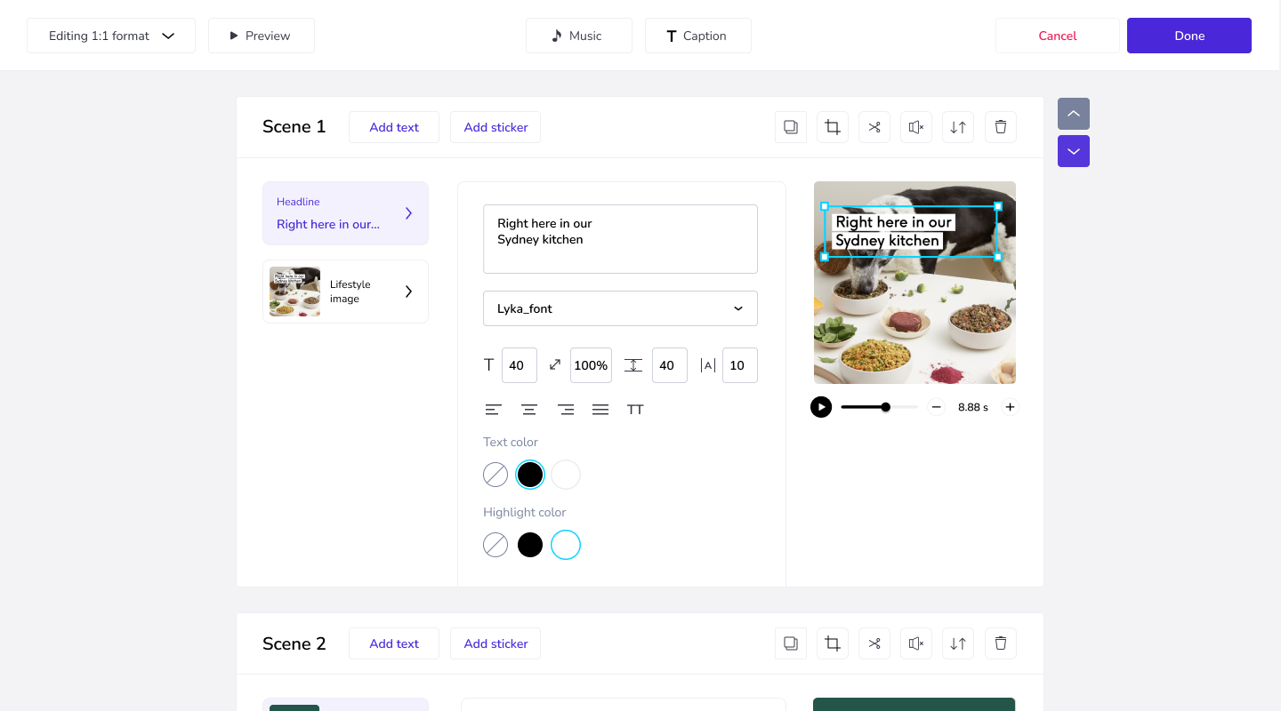 Edit static and video ads