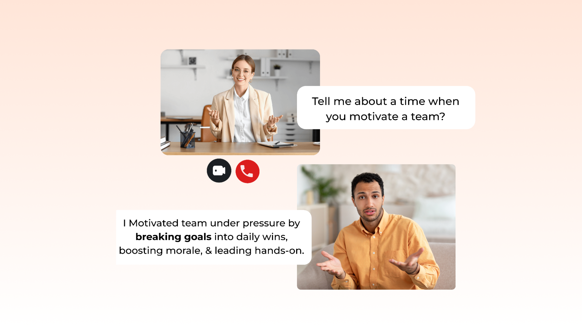 Conduct interviews with AI