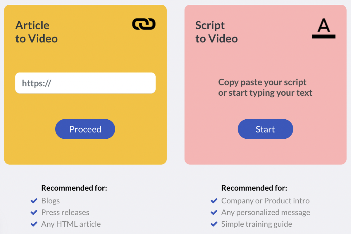 Convert scripts into videos