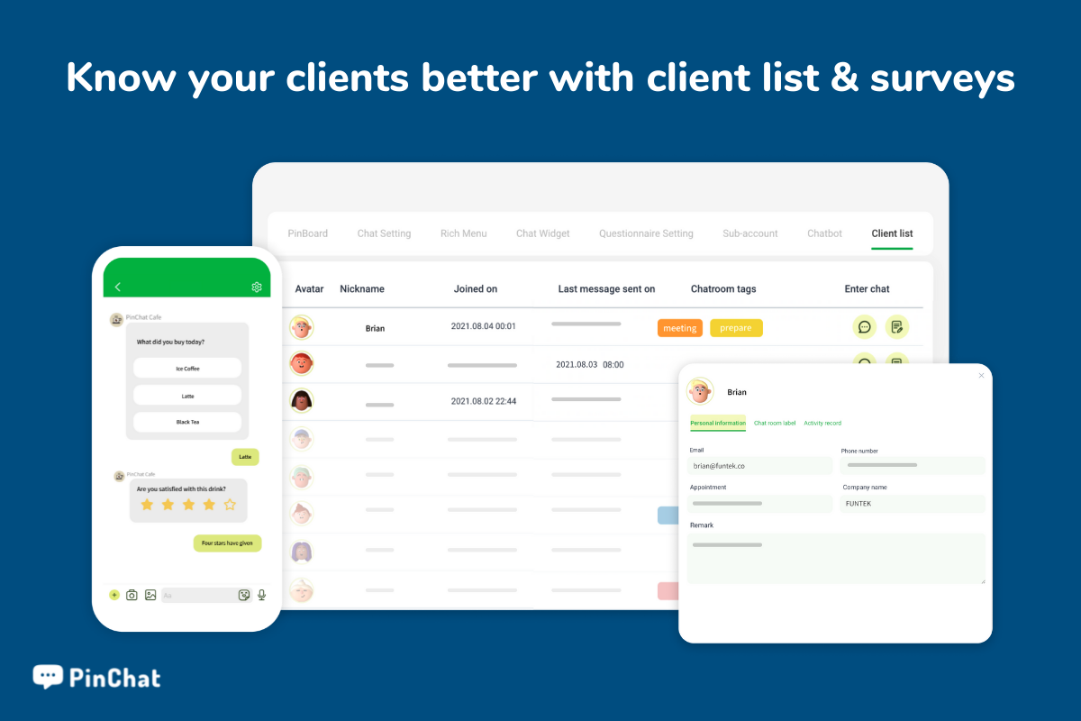 CRM client list