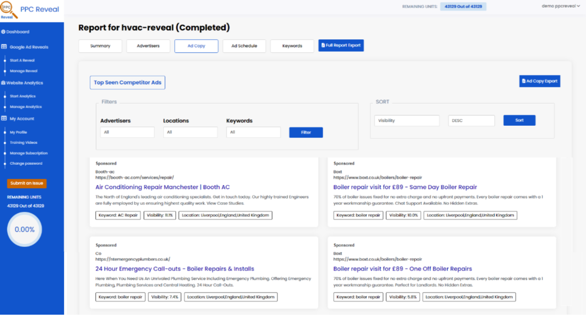 Uncover competitor ads easily