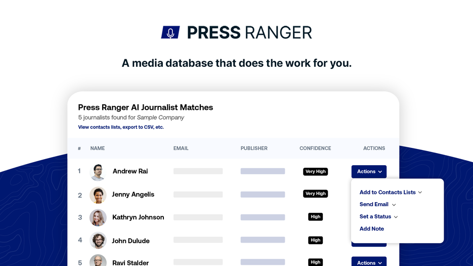 Press Ranger - Access 2M+ journalists and publishers | AppSumo