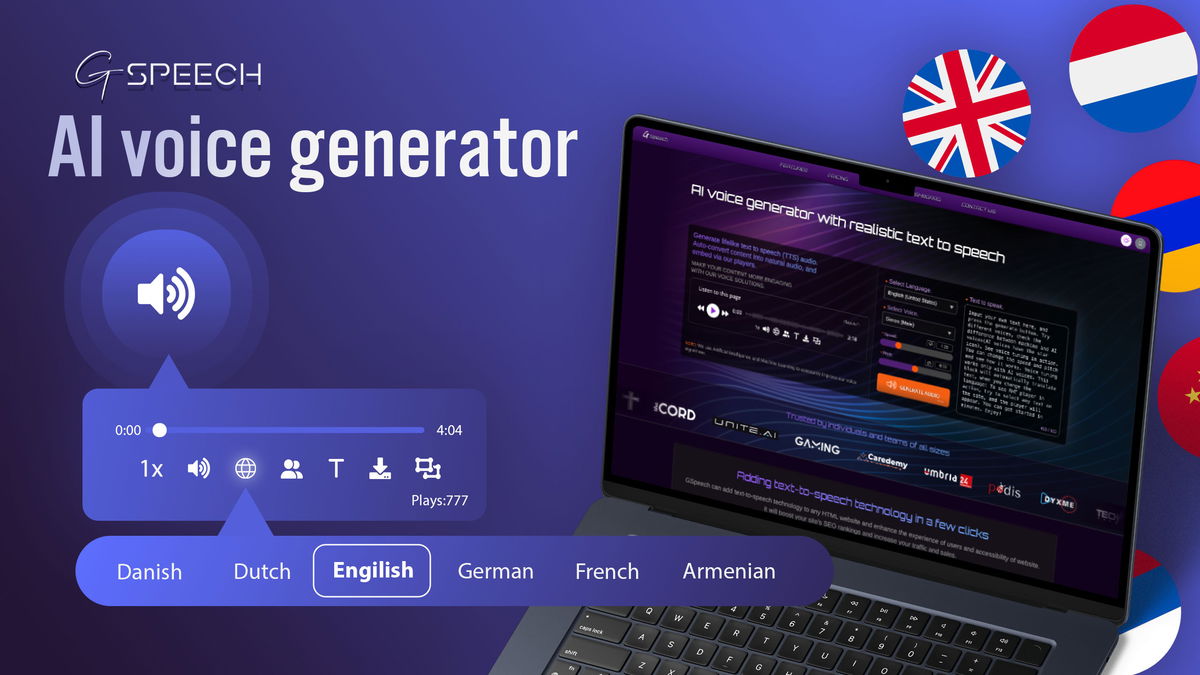 Bring text to life with natural voices
